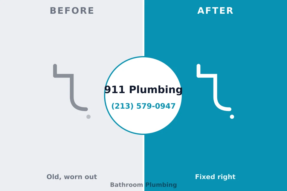 Before and after: plumbing repair Lincoln Park, CO